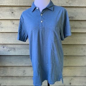 J Crew Factory Blue Short Sleeved Polo